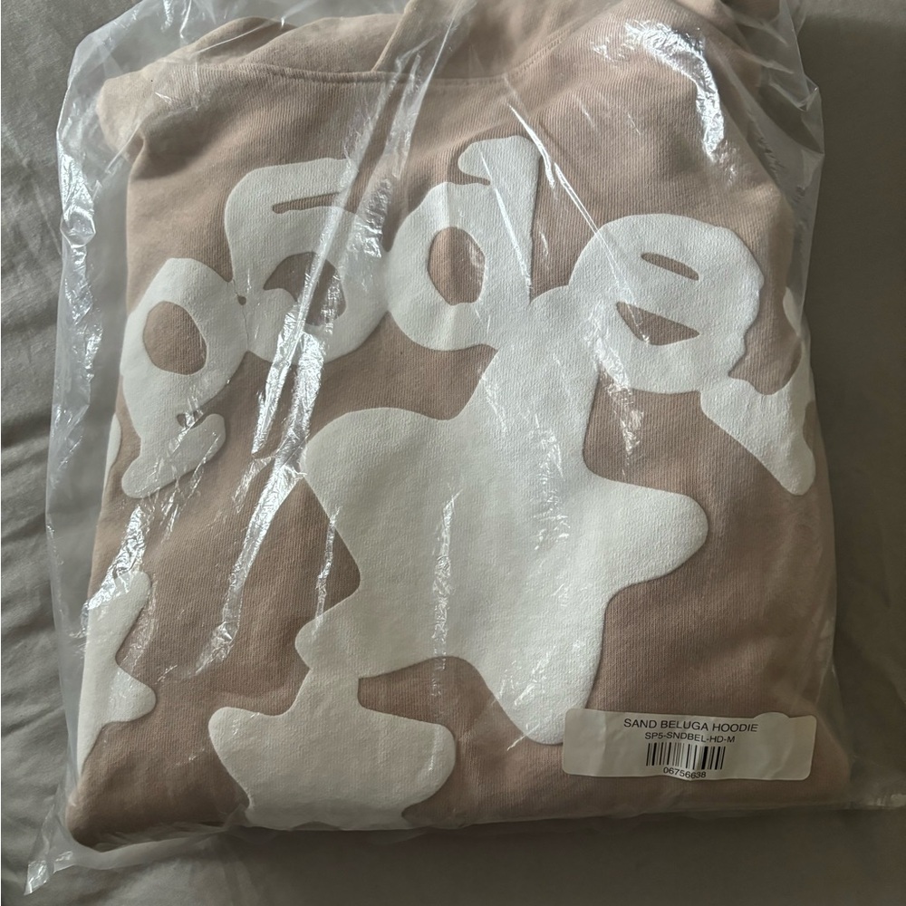 Sp5der beluga beige hoodie